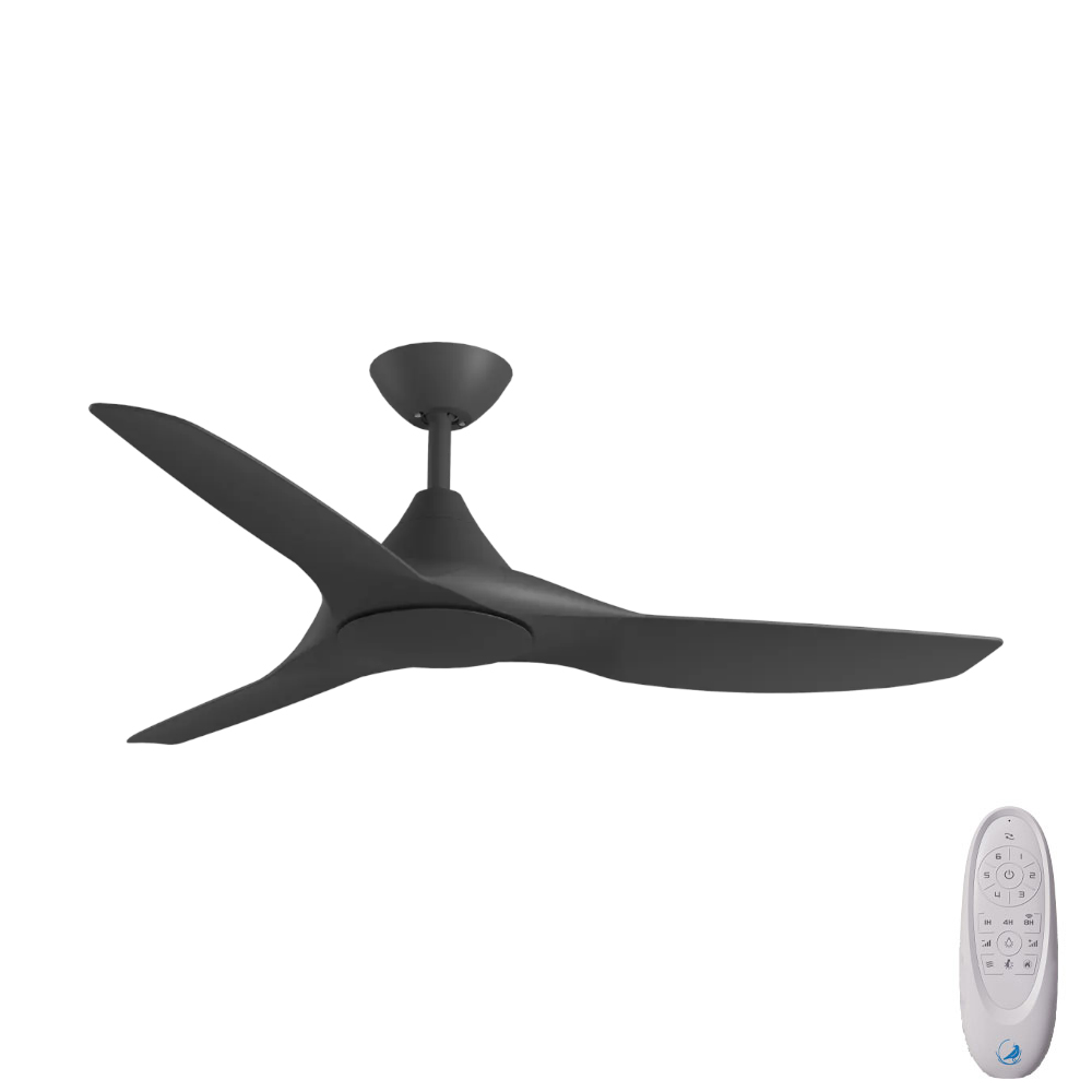 [W-CFADCF23BL-BL] CloudFan SMART DC Ceiling Fan by Calibo – Black 52″