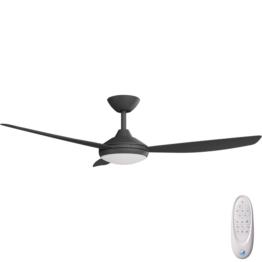[W-CFADCO13LBL-BL] Condor DC SMART Ceiling Fan by Calibo with LED Light – Black 52″