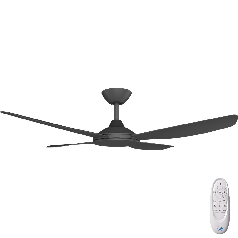[W-CFADVA12BL-BL] Vanga DC SMART Ceiling Fan by Calibo – Black 48″