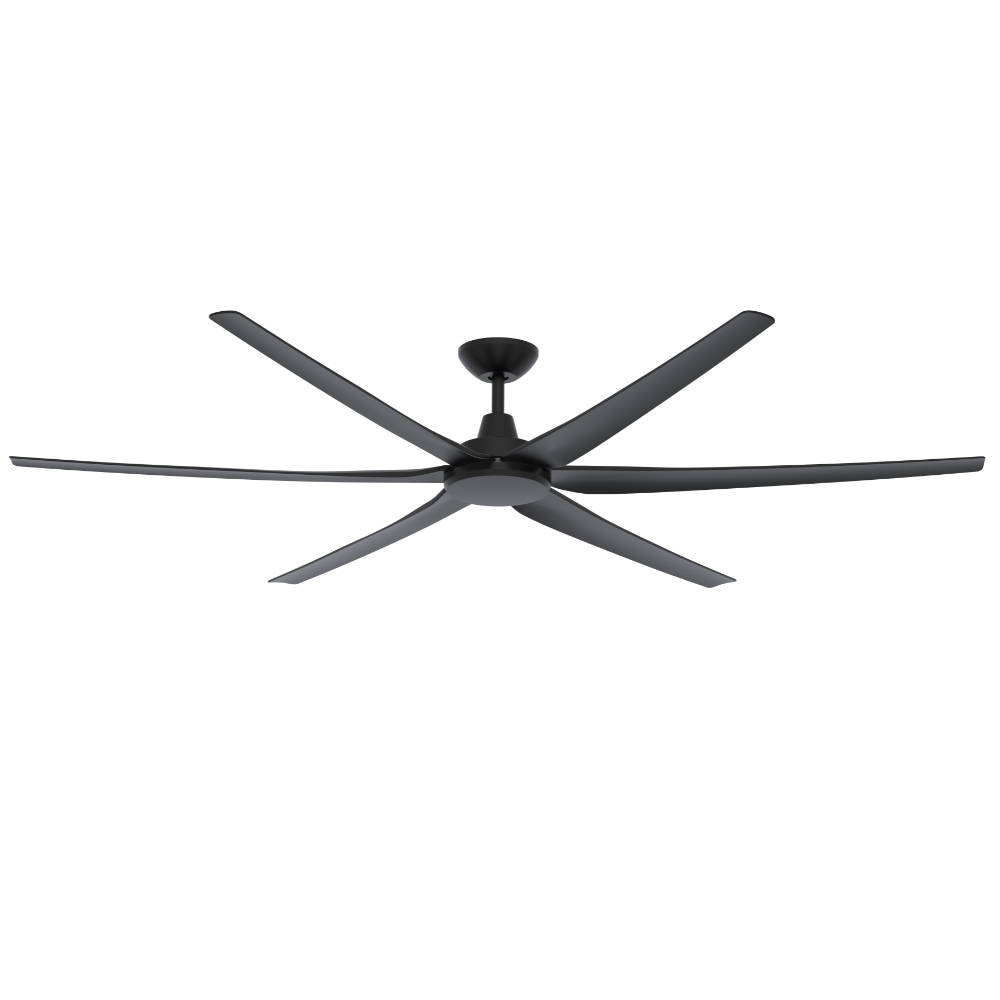 [CFDOGL18BL] Glide DC Ceiling Fan by Domus – Black 80″