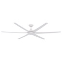 Glide DC Ceiling Fan by Domus with LED Light – White 80″