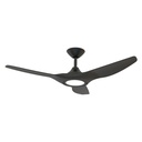 Strike DC Ceiling Fan by Domus with LED Light – Black 48″