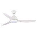 Breeze AC Ceiling Fan by Fanco with LED Light & Wall Control – White 52″