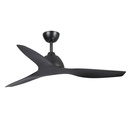 Breeze AC Ceiling Fan by Fanco with Wall Control – Black 52″