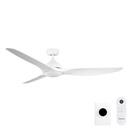 Horizon DC SMART Ceiling Fan by Fanco with Tri-Control – White 64″