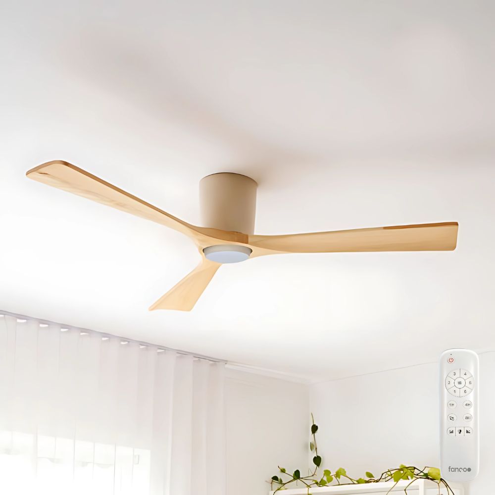 [W-CFFCEGA13LEUNA-CCT] EarthFirst Gaia DC Ceiling Fan by Fanco with LED Light – 54″