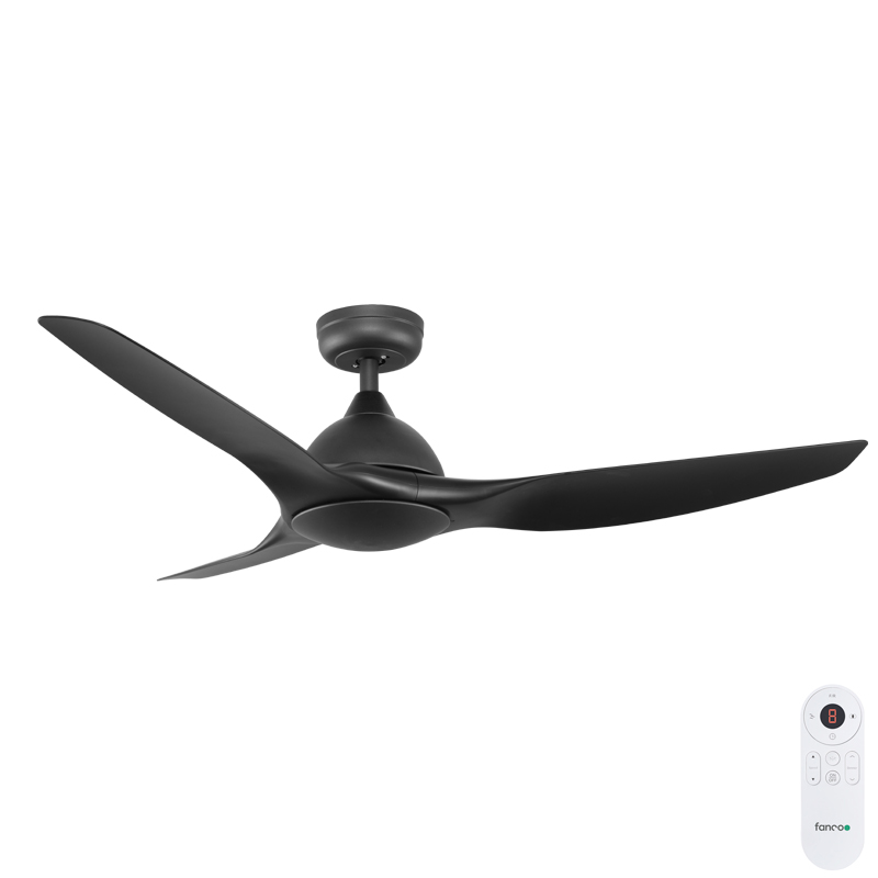 [CFFCHZ43BL] Fanco Horizon DC SMART Ceiling Fan with Remote – Black 52″