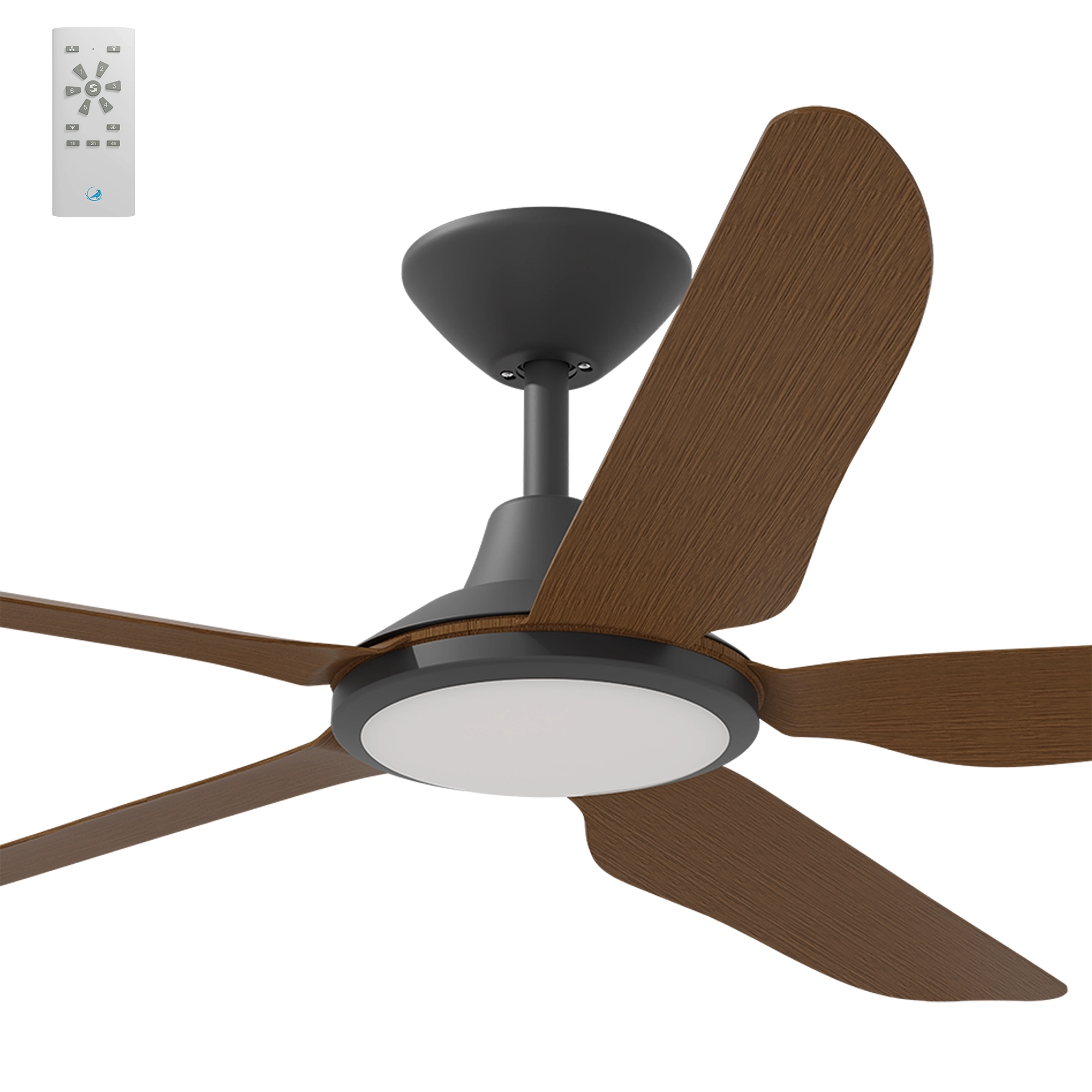 Calibo Storm 56" (1430mm) 5 Blade 18W Tricolour LED Light Indoor/Outdoor DC Ceiling Fan & Remote