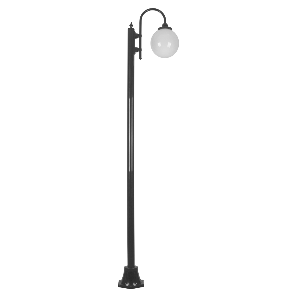 LISBON 1LT 2.4M 250MM OPAL POSTLIGHT