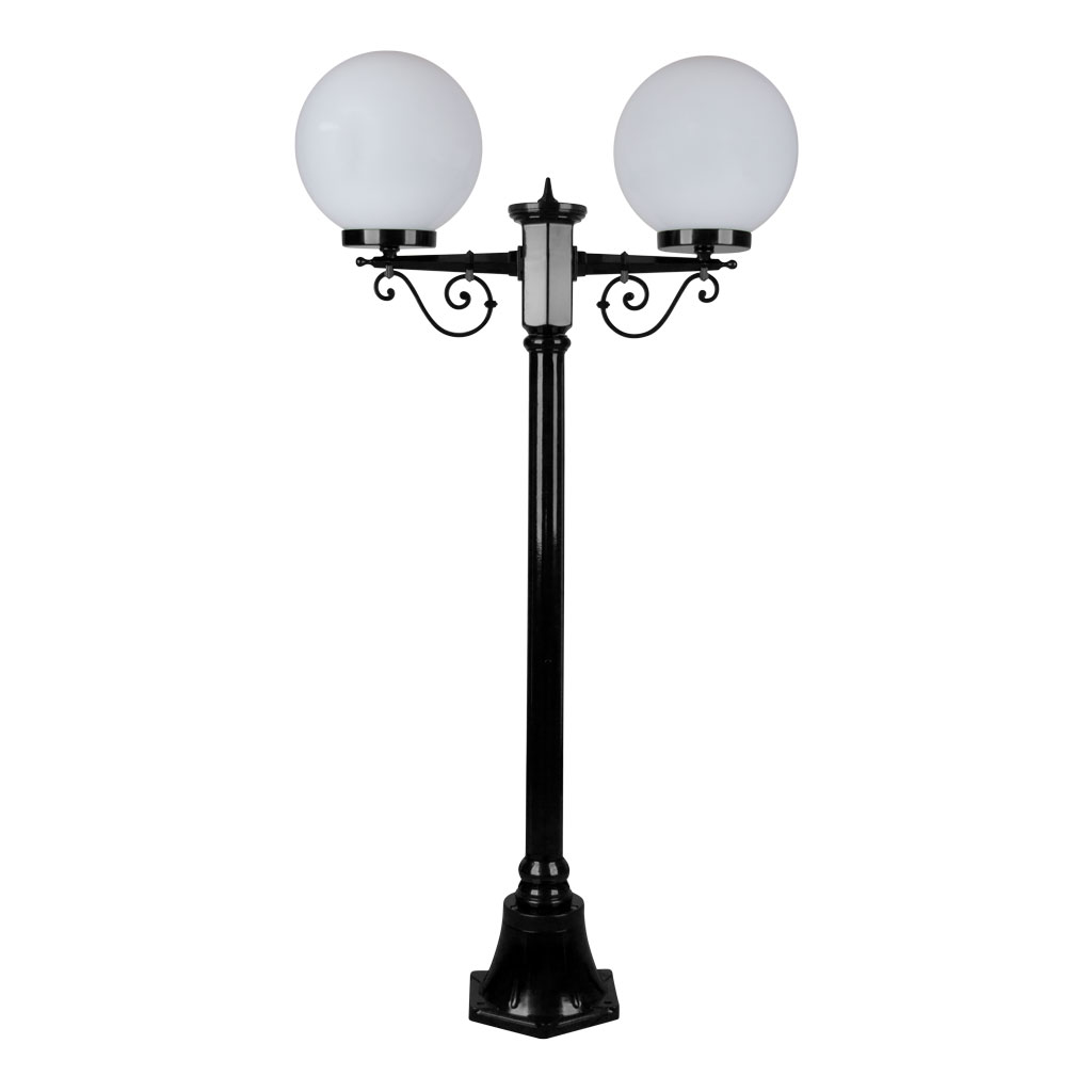 SIENA 2LT 1.35M 250MM OPAL POSTLIGHT