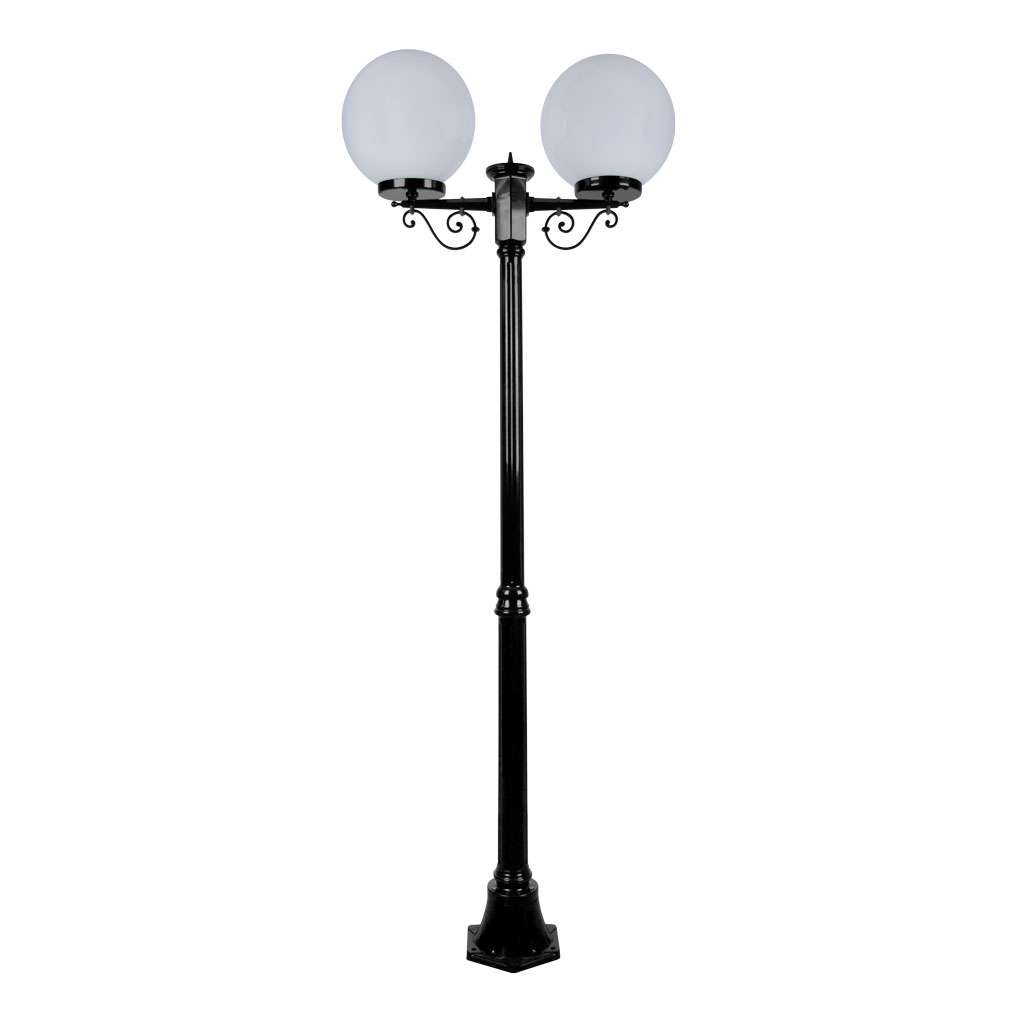 SIENA 2LT 2.05M 300MM OPAL POSTLIGHT