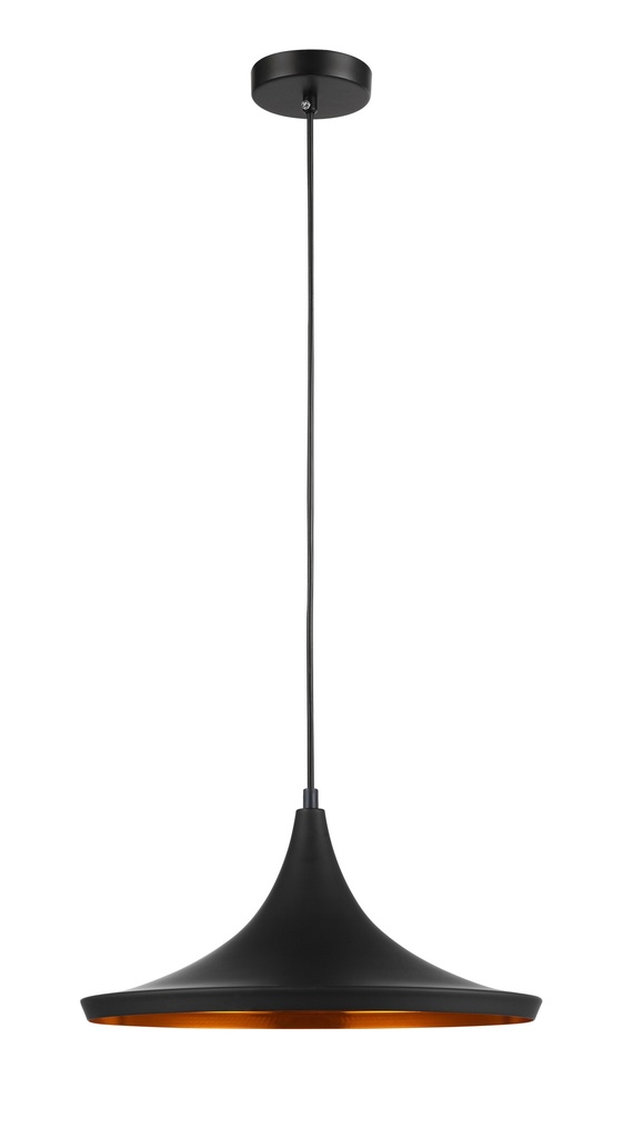 Pendant Light ES Black Mexican Hat OD350mm