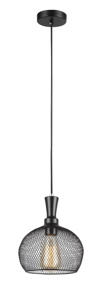 Pendant Light ES Black Mesh Small Wine Glass OD190mm