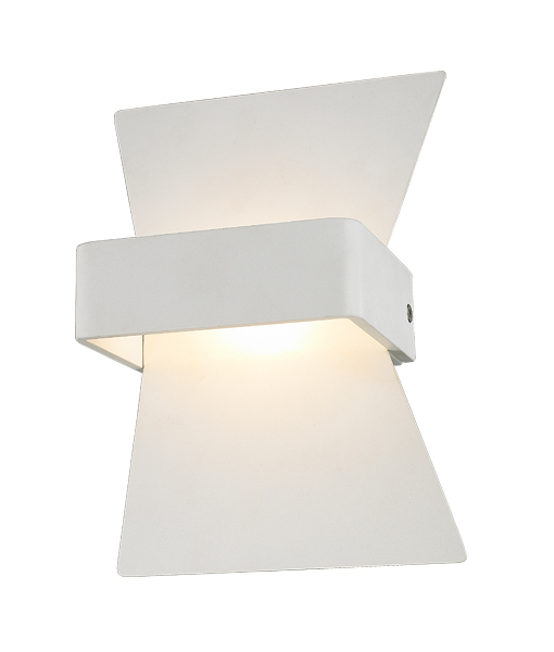 Wall Light Interior Surface Mounted Up/Down 6W Bow Matte White 3000K 254LM