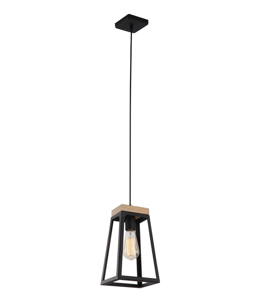 Pendant Light ES Wood Trapezium OD170mm