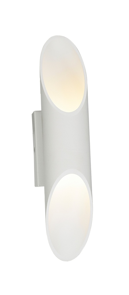 Wall Light Interior Surface Mounted Up/Down 6W Tube Matte White 3000K 262LM