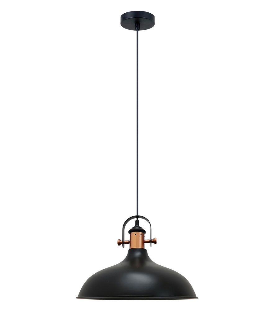 Pendant Light ES Dome with Copper Highlights OD360mm