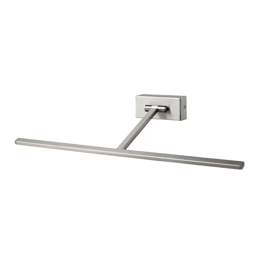 Wall Light Interior Surface Mounted Adjustable 6W Picture Light Satin Chrome 3000K 611LM