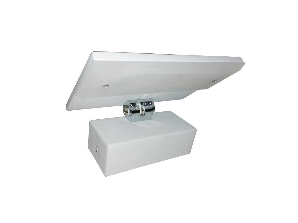 Wall Light Interior Surface Mounted Adjustable 6W Rectangular Uplighter Matte White 3000K 244LM