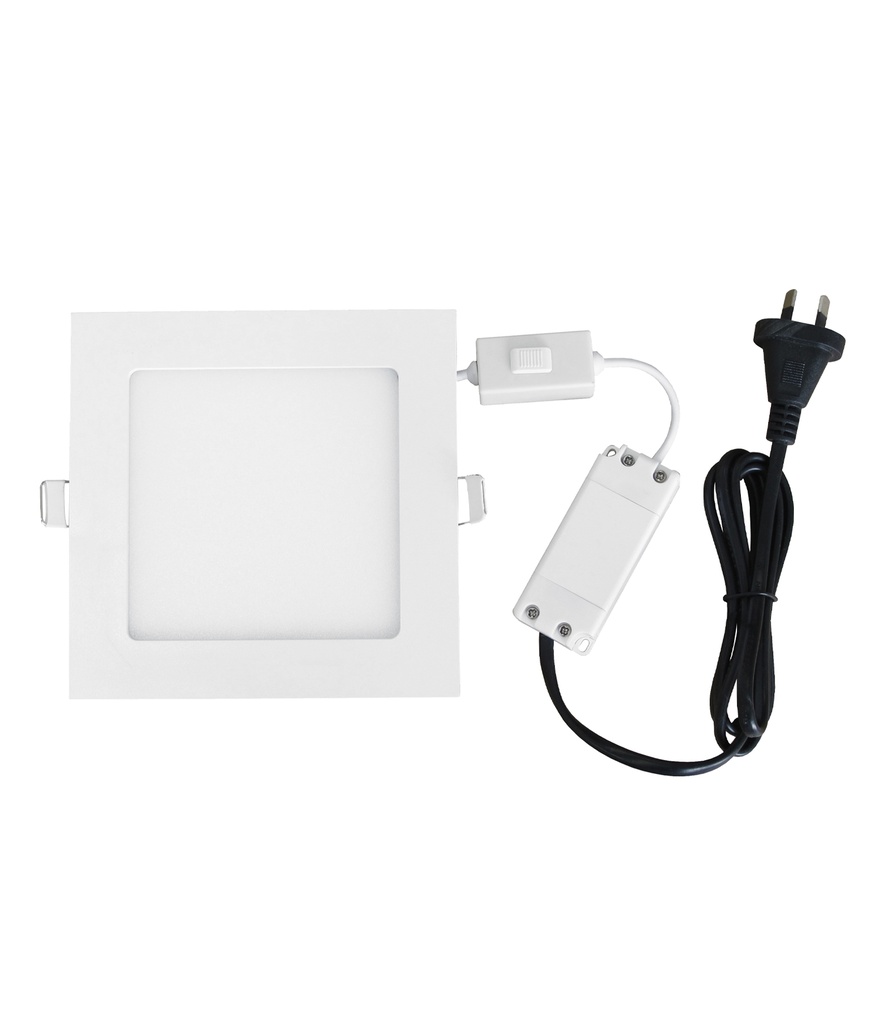 Downlight LED Dimmable Slim White Square Tri-CCT 3000K / 4000K / 5000K IP40