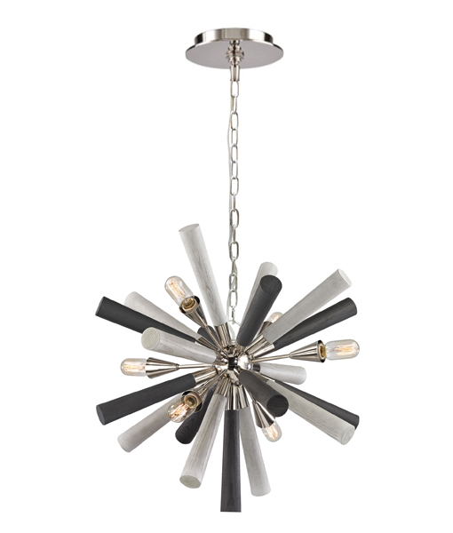 Pendant Light ESx6 Dark & Light Grey Sea Anemone OD620.5mm