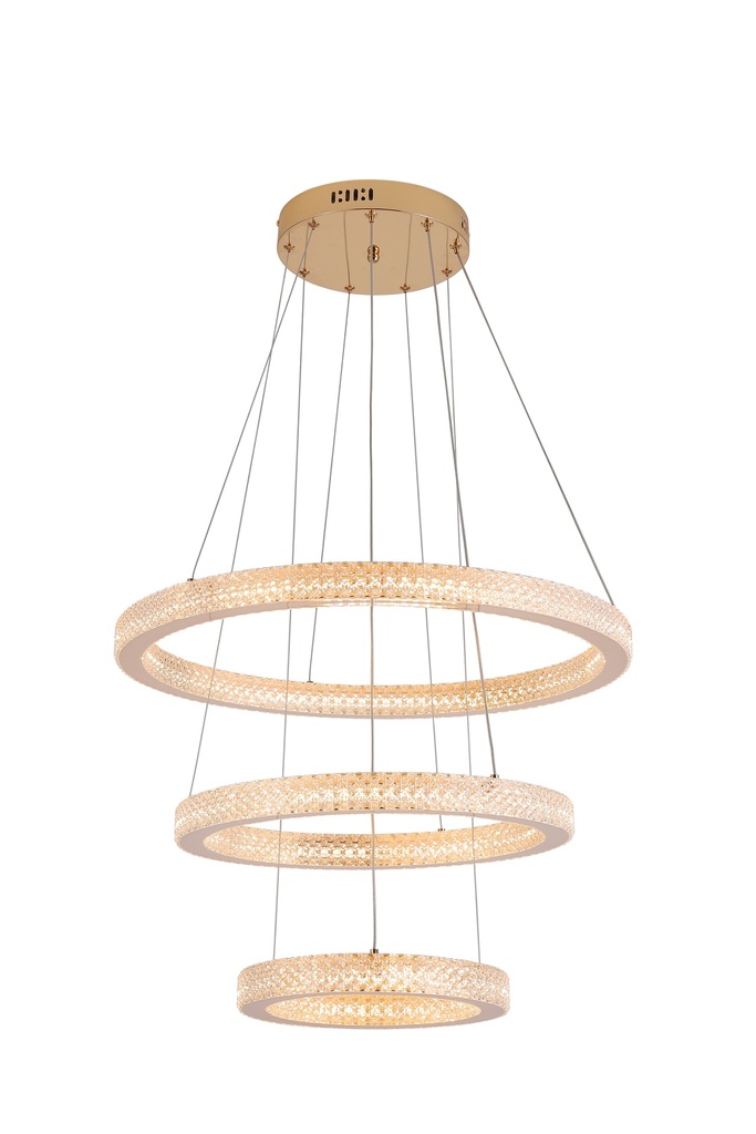 Anillo 3 Pendant Chandelier Light - Tricolour