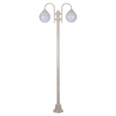 LISBON 2LT 2.4M 250MM OPAL POSTLIGHT