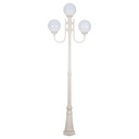 LISBON 3LT 2.54M 250MM OPAL POSTLIGHT