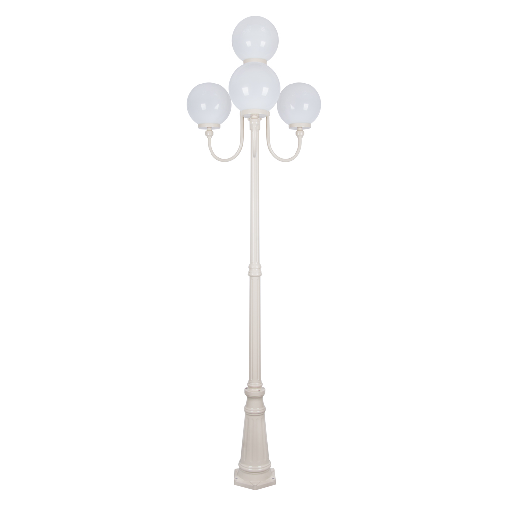 LISBON 4LT 2.54M 250MM OPAL POSTLIGHT
