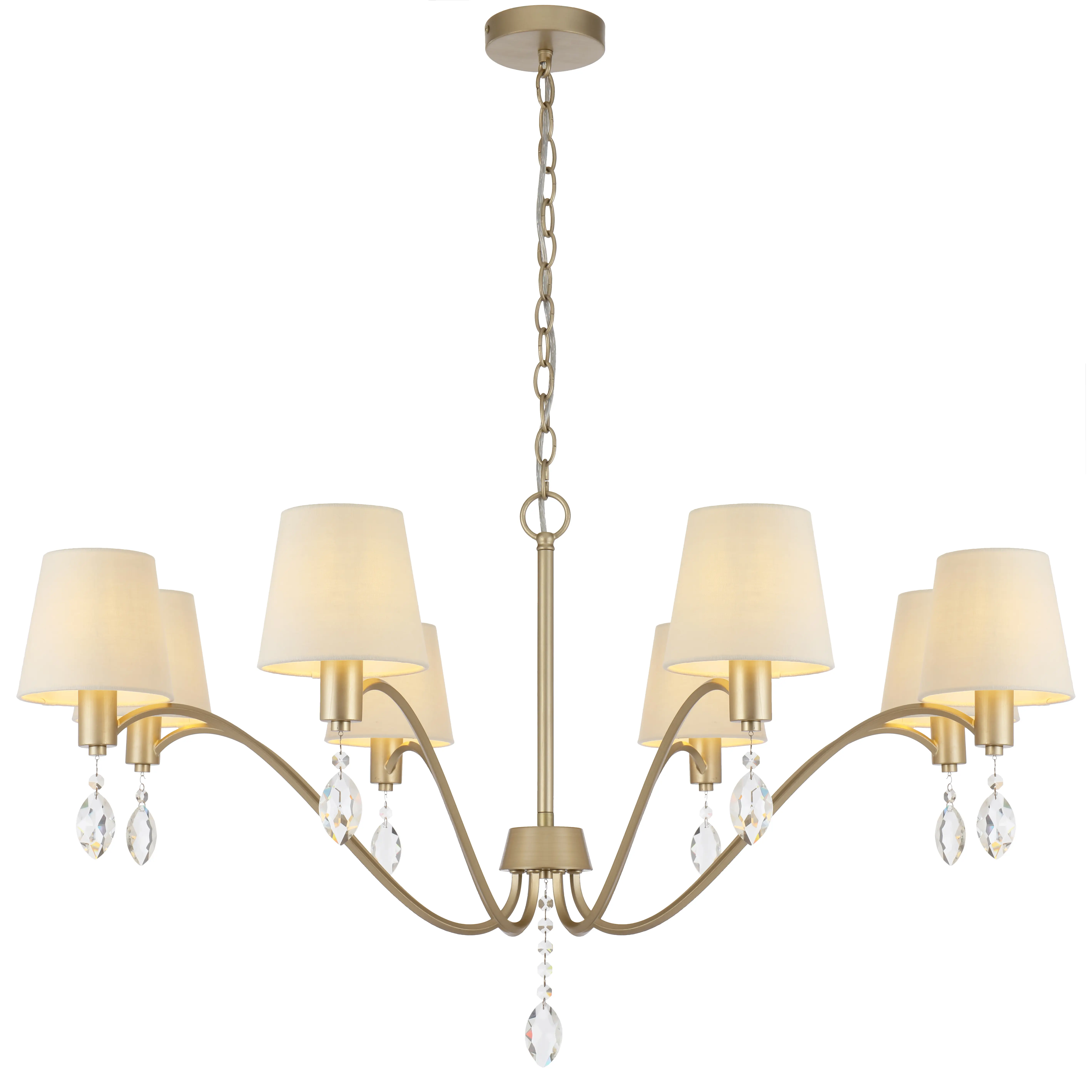 [MALVERN PE08-AS] MALVERN 8 LIGHT PENDANT