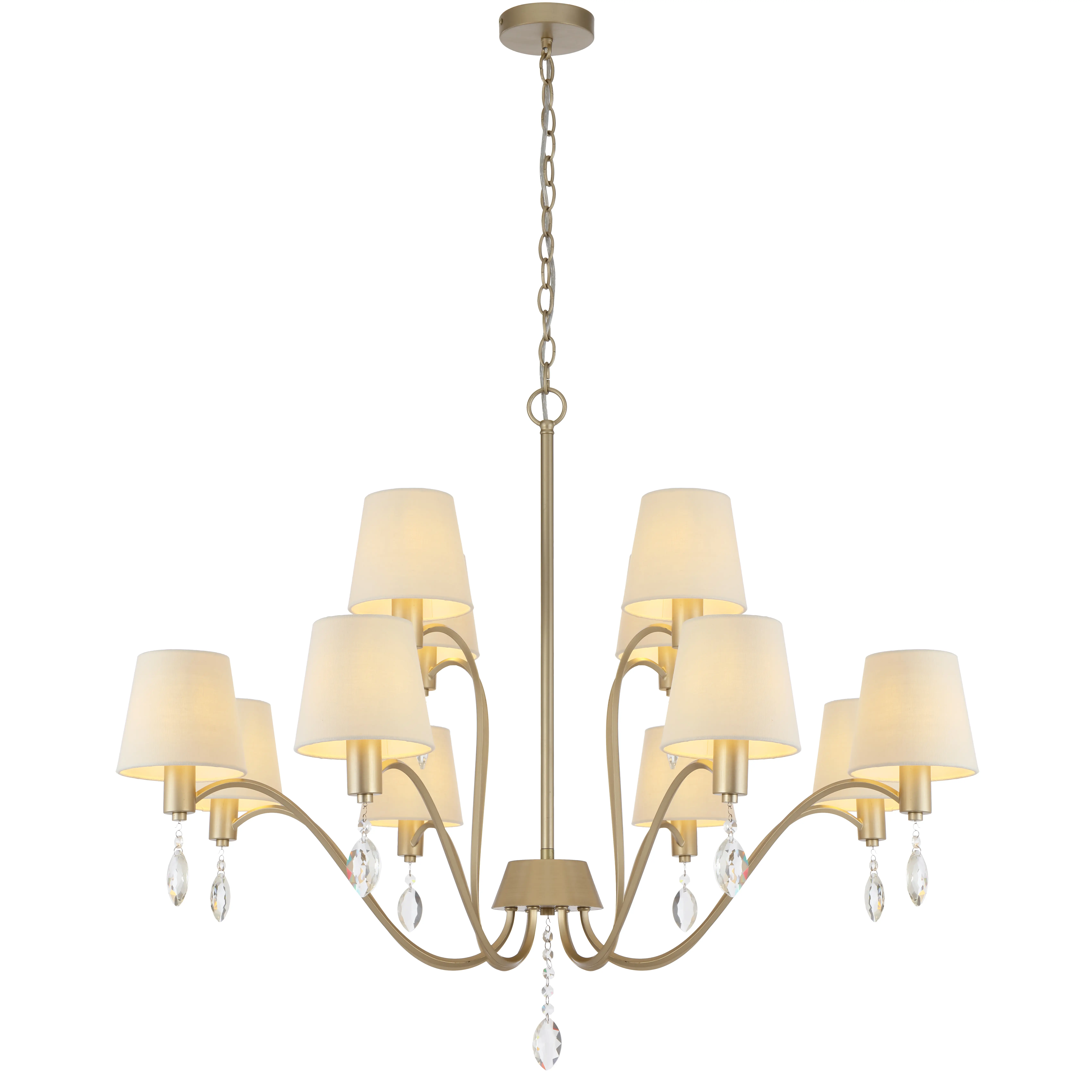 [MALVERN PE12-AS] MALVERN 12 LIGHT PENDANT