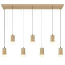 KOLISA 7LT BAR PENDANT 42wLED 2700K_4000K L1340 W300 H180 cab.2M