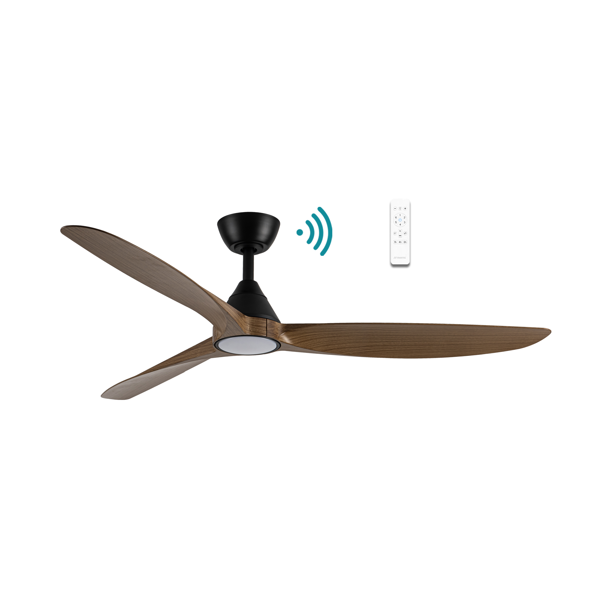 SEAFORTH DC 52″ SMART CEILING FAN WITH WIFI REMOTE CONTROL + LED LIGHT | TEAK