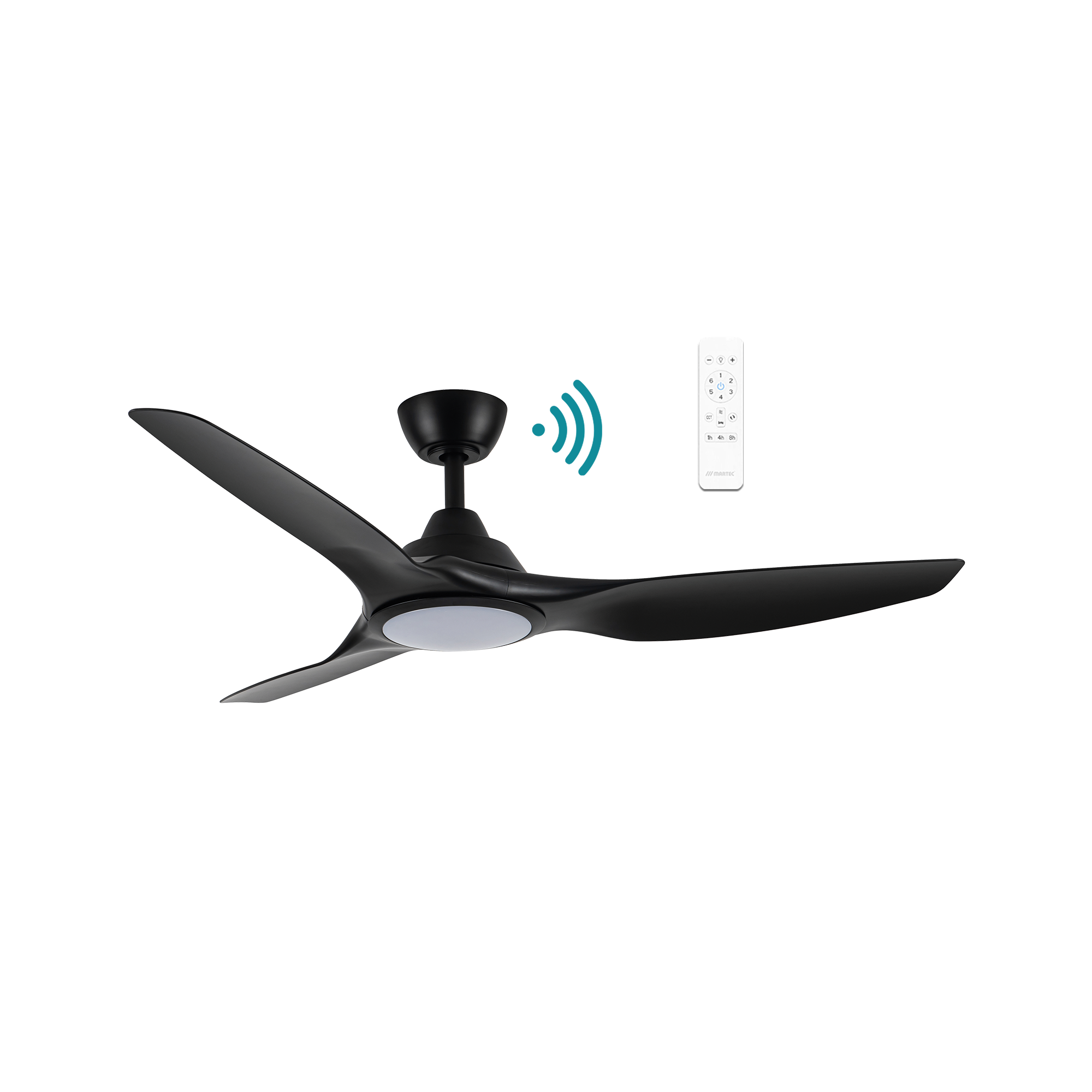 IMPACT DC 52″ SMART CEILING FAN WITH WIFI REMOTE CONTROL + LED LIGHT