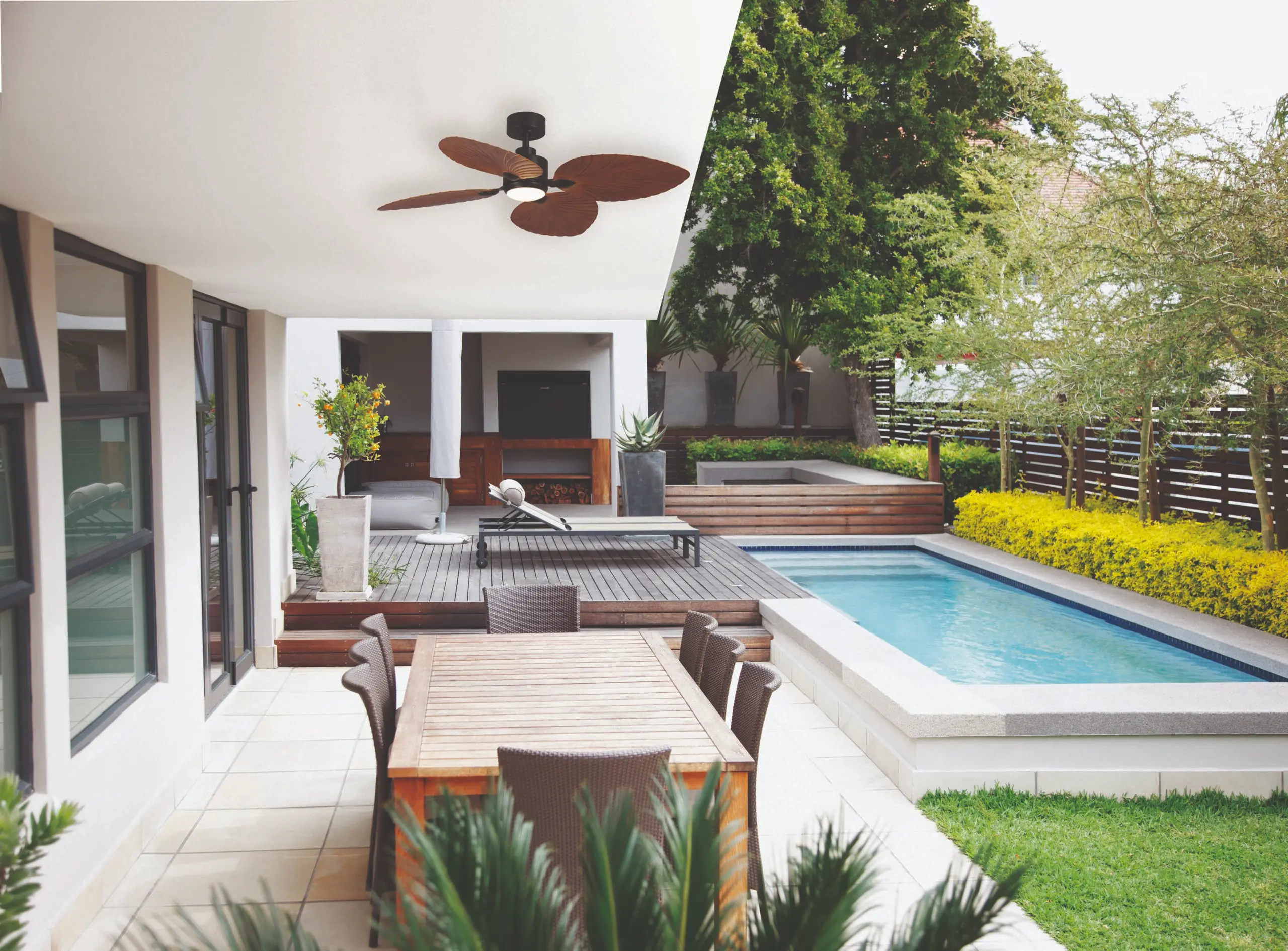 KINGSTON DC 50″ SMART CEILING FAN WITH WIFI REMOTE CONTROL + LED LIGHT