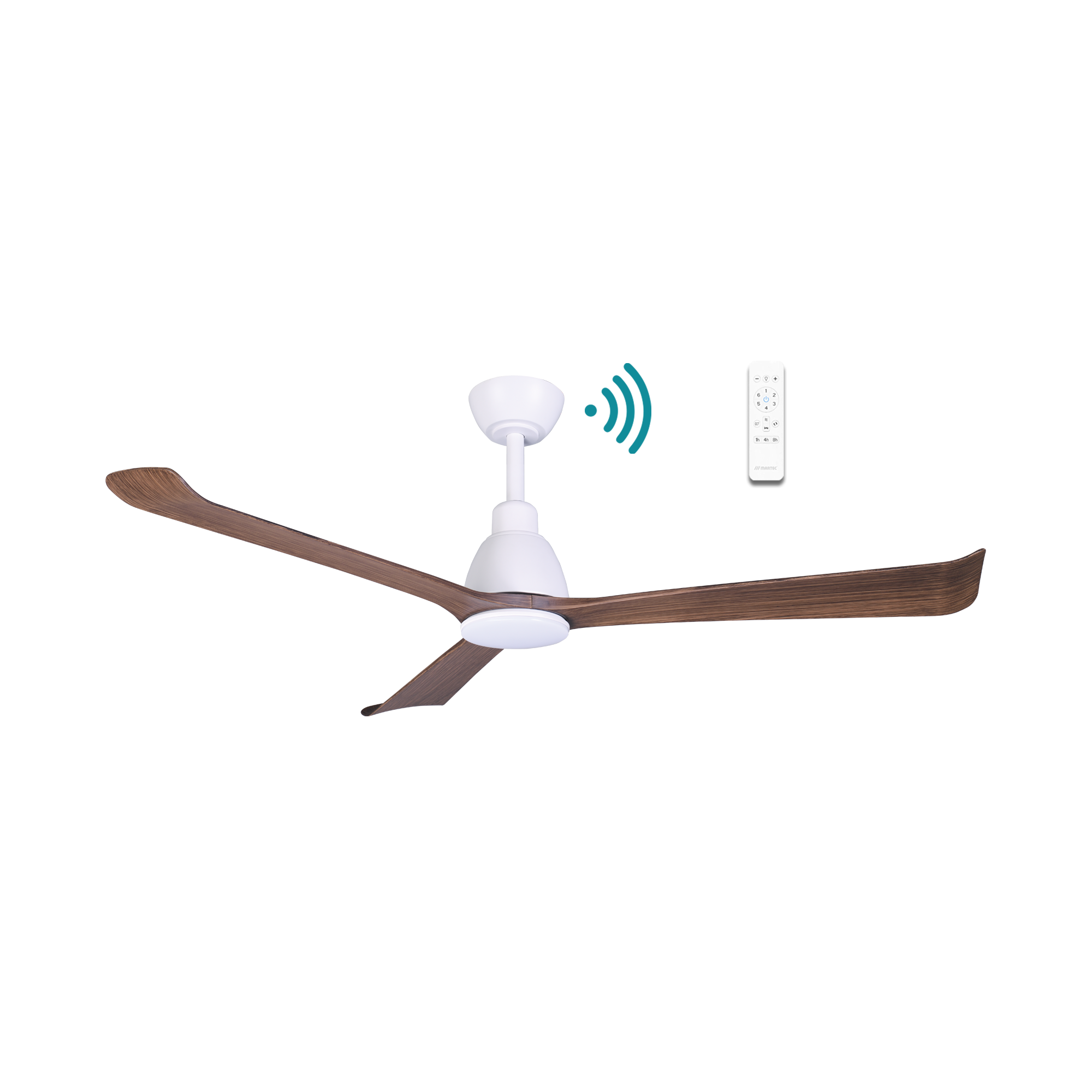 POLO DC 52" SMART CEILING FAN WITH WIFI REMOTE CONTROL + LED LIGHT | TIMBER