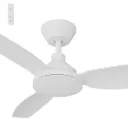 Clayfield DC 48" (1220mm) White No Light  - All ABS, Quick Connect Blade system.- WH