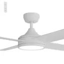 Breeze Silent DC PRO 52" White All ABS with 24w LED Light kit with Remote Control - Quick Connect