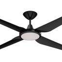 Domus Motion 52" Coastal Indoor/Outdoor Ceiling Fan with Remote & 18W Dimmable CCT LED Light