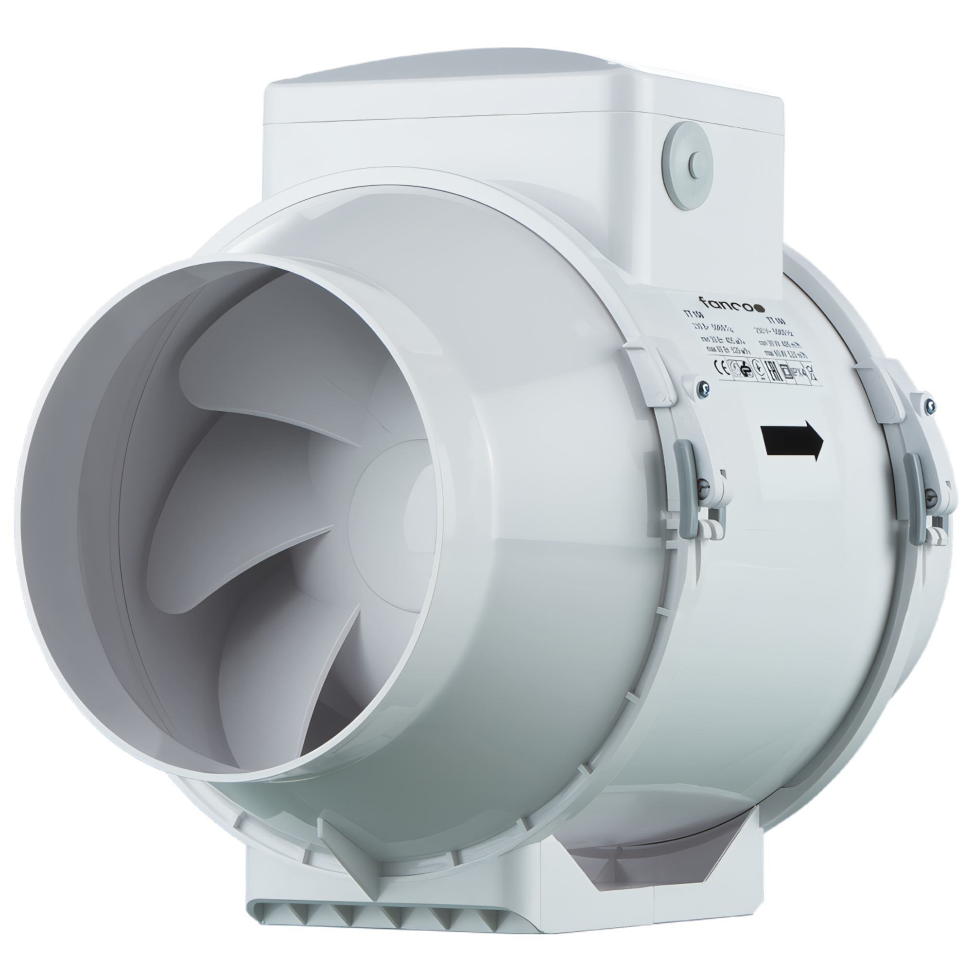 Fanco TT Mixflow Inline Exhaust Fan