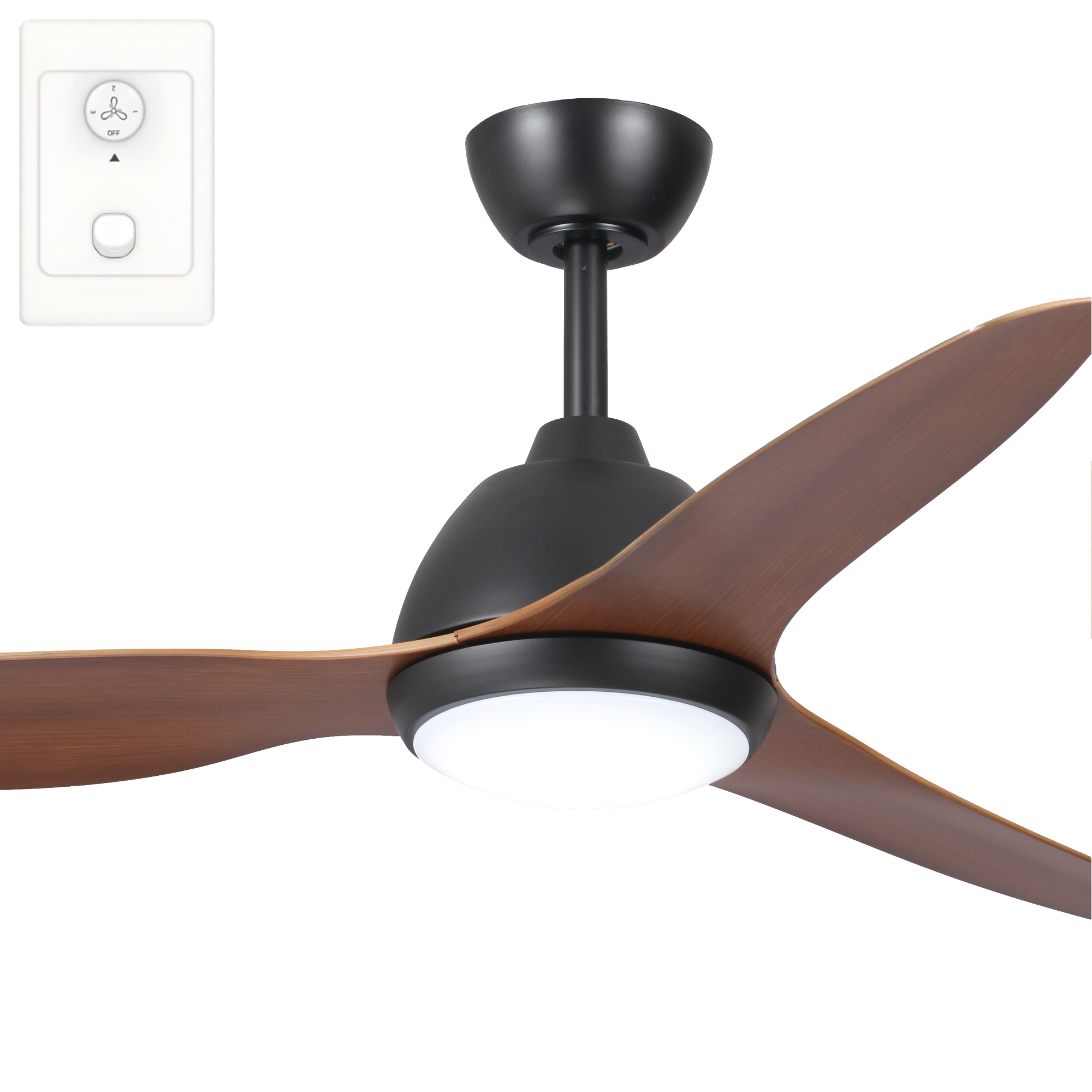 Fanco Breeze 52" AC Ceiling Fan With LED Light and Wall Control