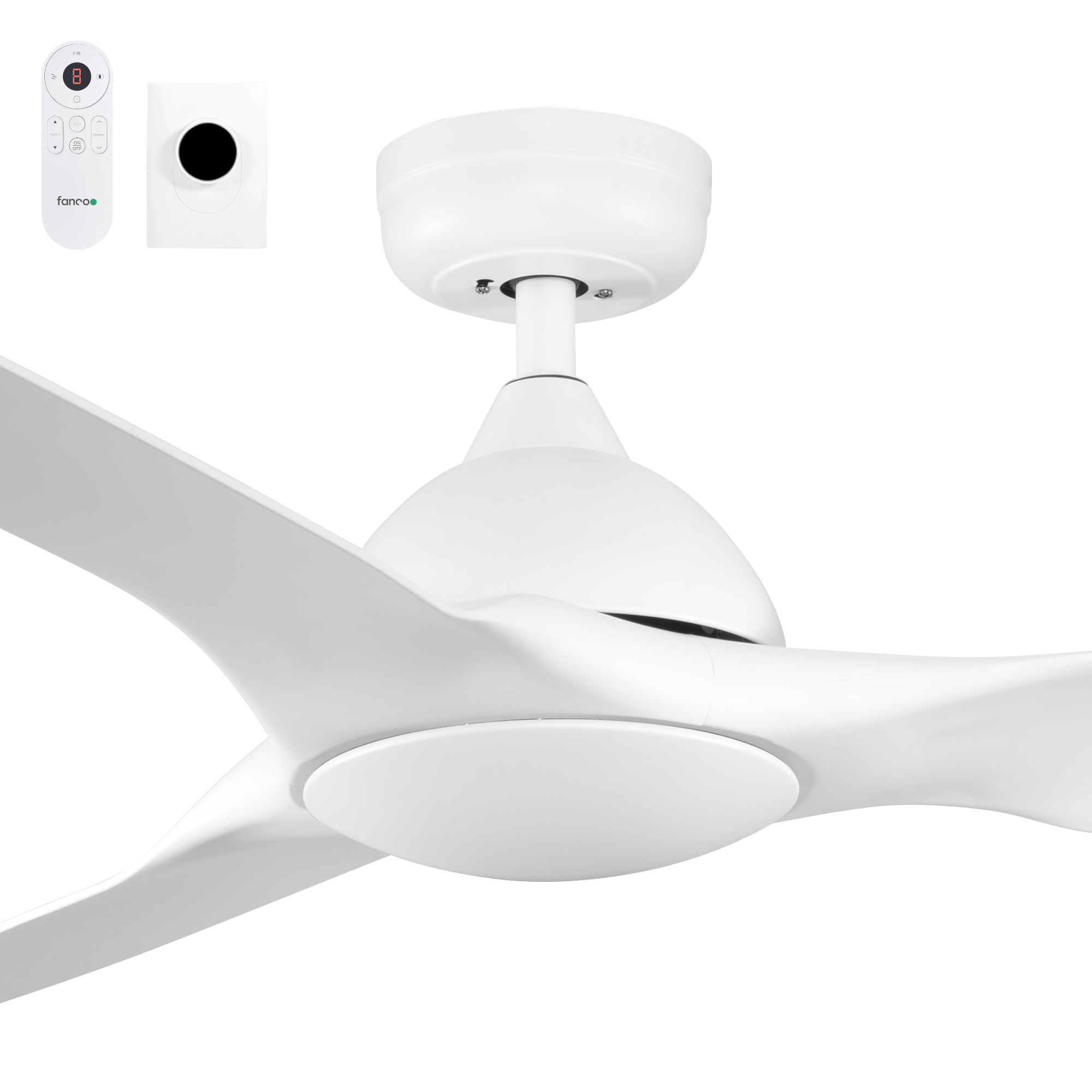 Fanco Horizon Smart 64" DC Ceiling Fan with Wall Control and Remote