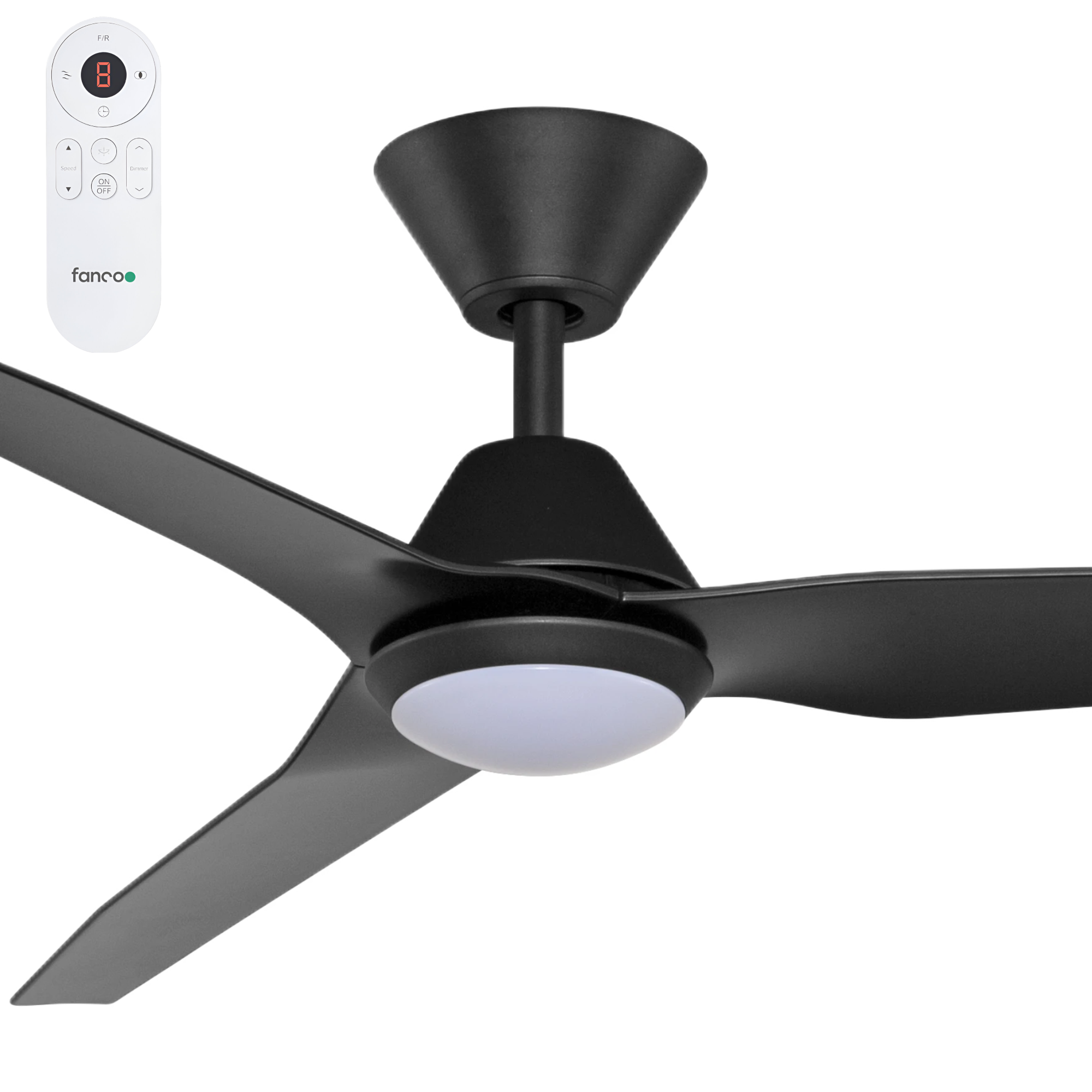 Fanco Smart Infinity-iD 54" (1370mm) DC Ceiling Fan With 18W Dimmable CCT LED Light & Remote
