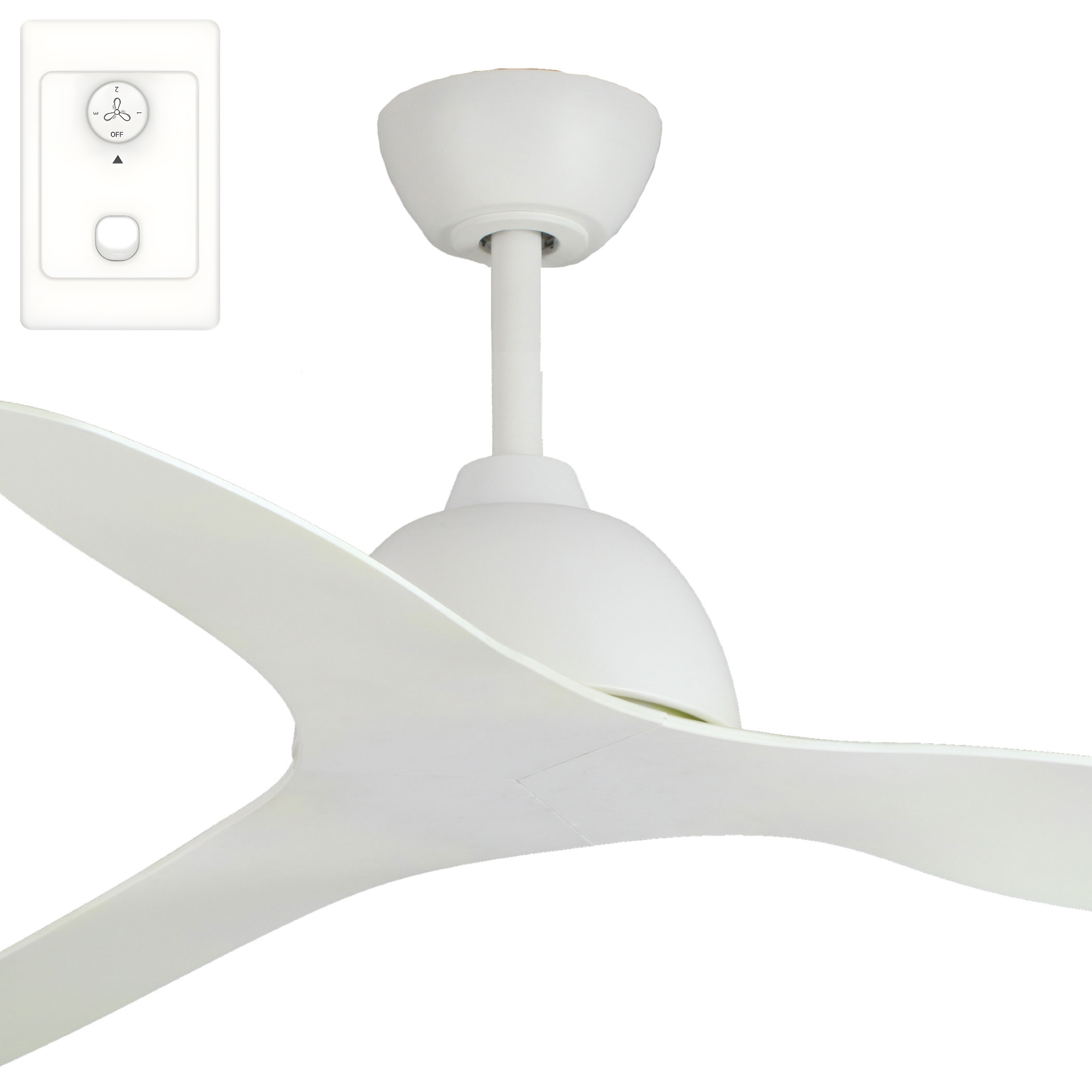 Fanco Breeze 48" AC Ceiling Fan with Wall Control