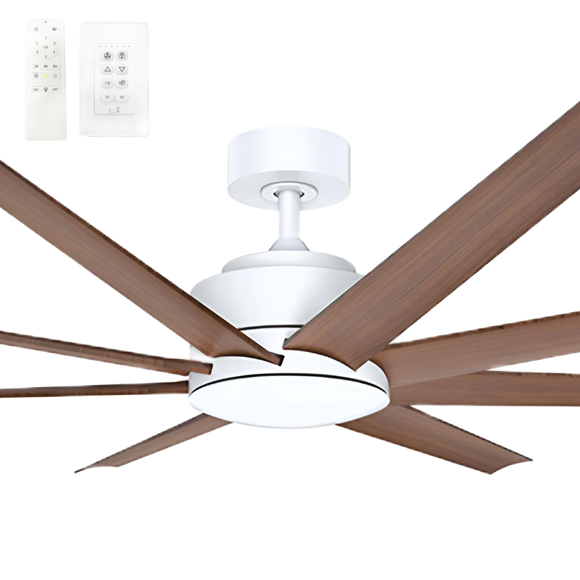 Vencha Titanic RWS 72" DC Smart Ceiling Fan with White Motor and Tricontrol