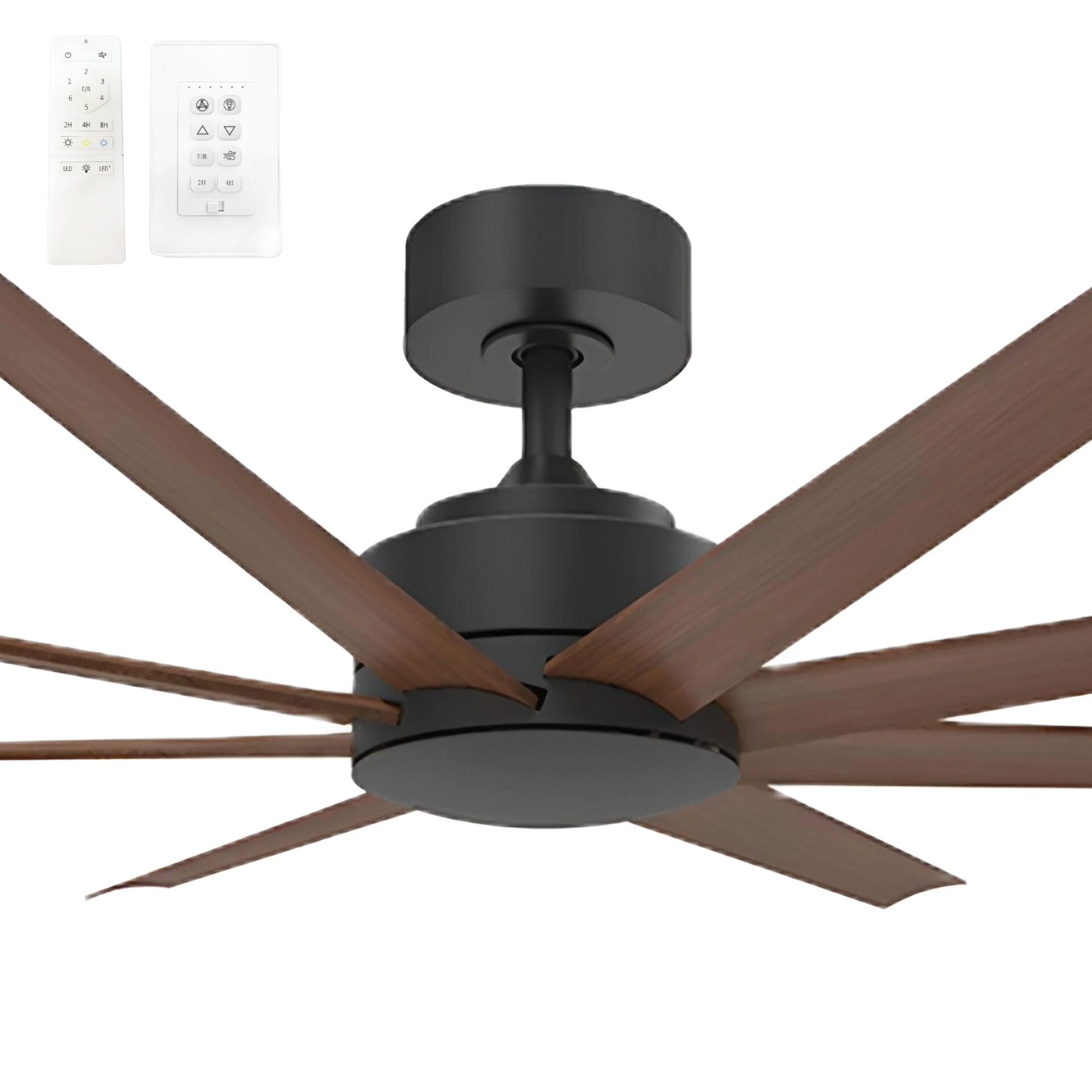 Vencha Titanic RWS 72" DC Smart Ceiling Fan with Black Motor and Tricontrol