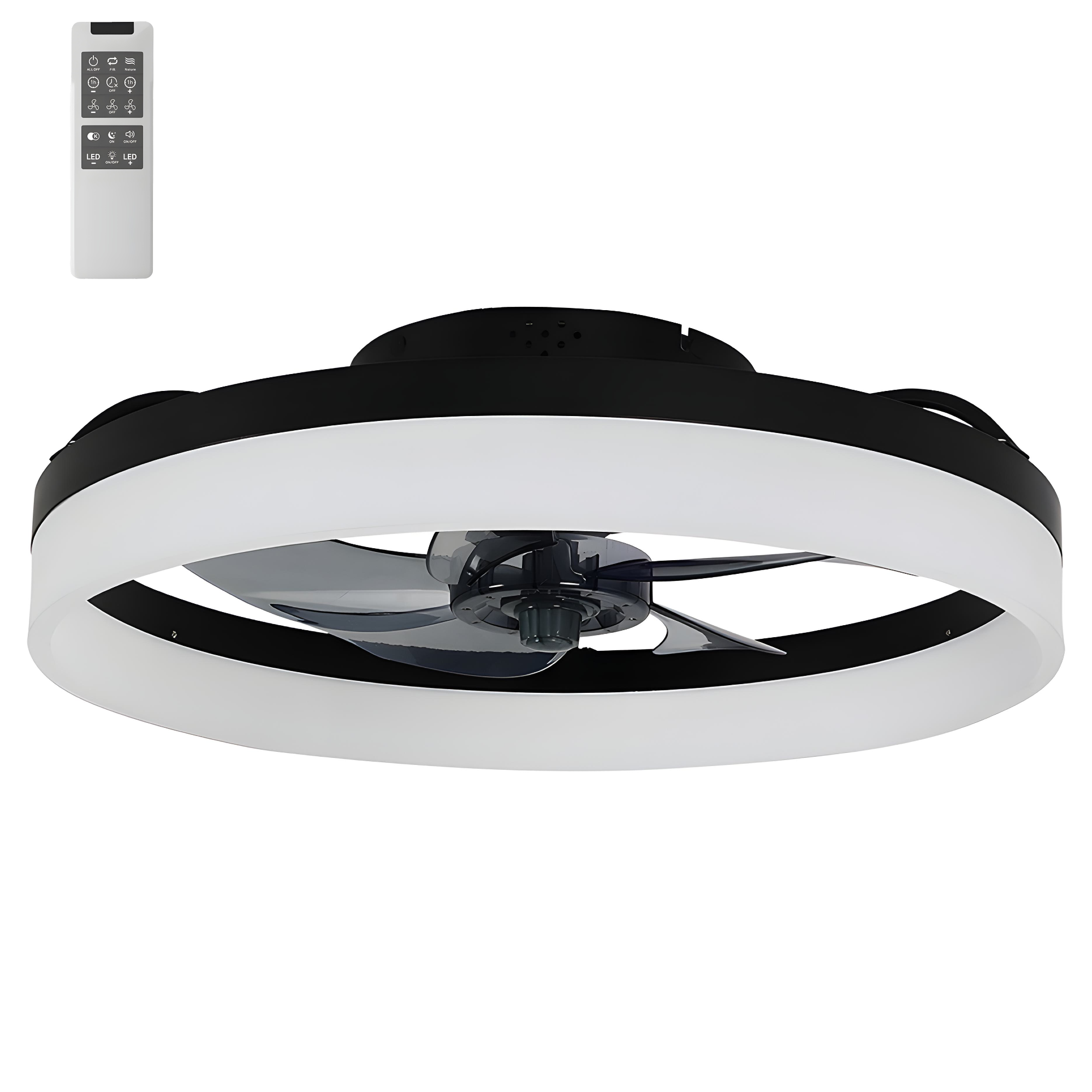 Vencha Tron High Airflow 20” DC Indoor Ceiling Fan with Tunable LED Light and Remote