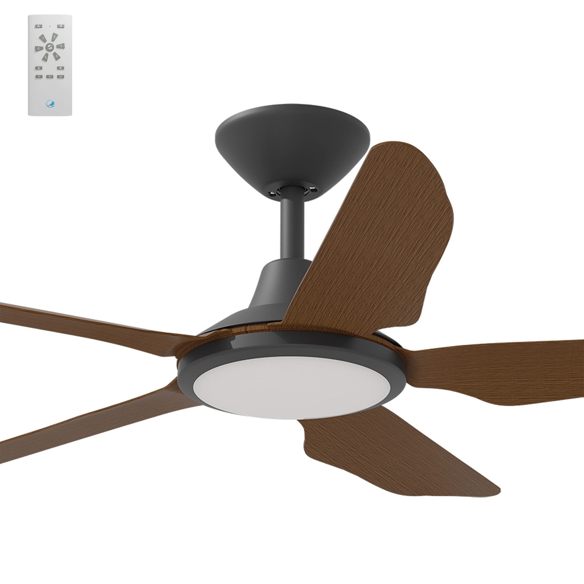 Calibo Storm 42" (1070mm) 5 Blade 18W Tricolour LED Light Indoor/Outdoor DC Ceiling Fan & Remote