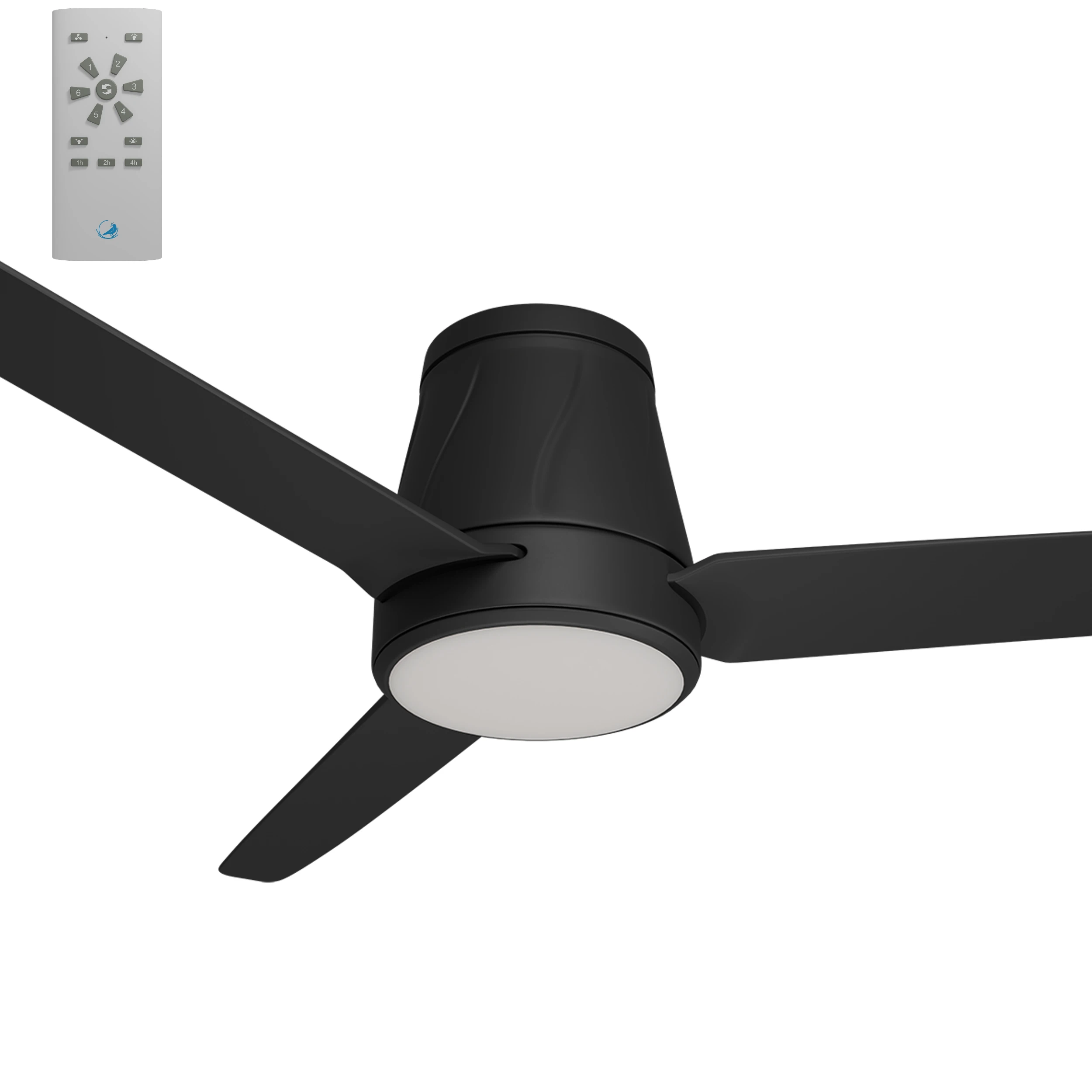 Calibo Profile 50" (1250mm) DC Low Profile Ceiling Fan with 18W CCT Dimmable Light and Remote