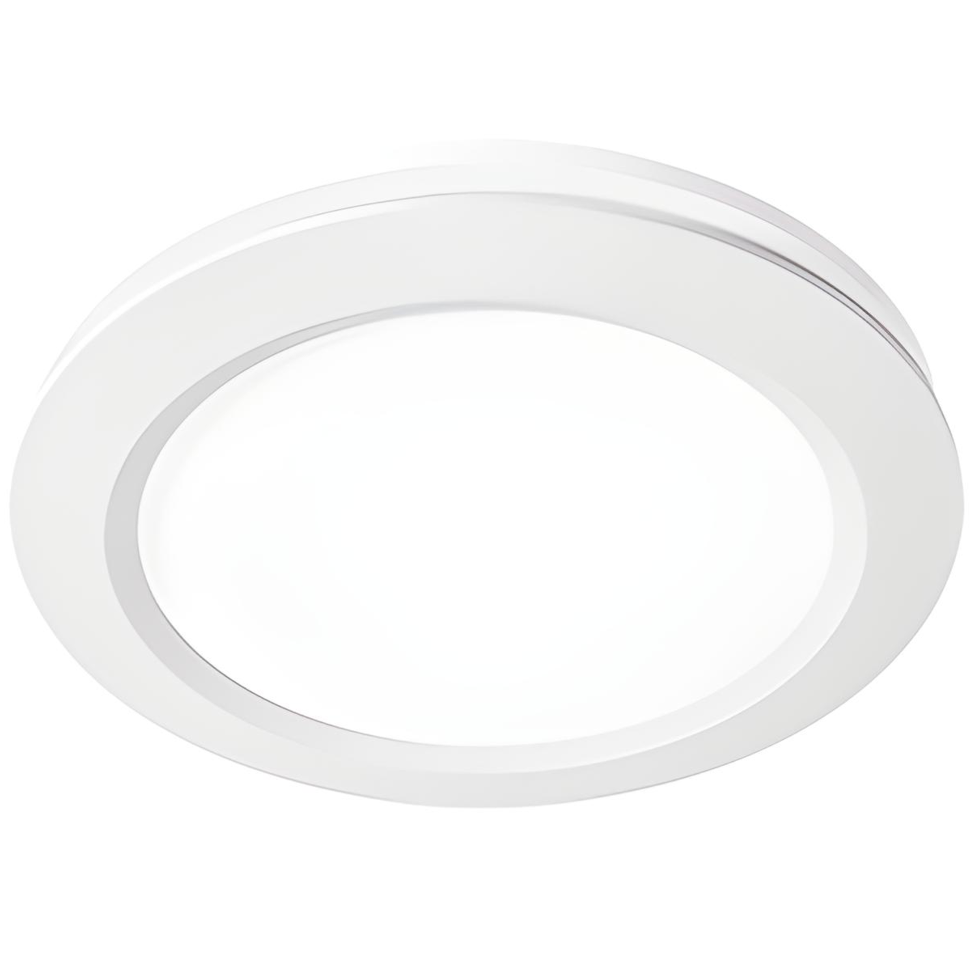 Saturn Matte White Round Exhaust Fan with CCT LED Light IPX4